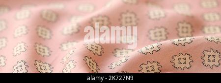 Abstract fabric colorful background with patterns closeup Stock Photo