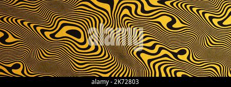 Abstract decoration yellow black hand drawn vintage textured dark background Stock Photo