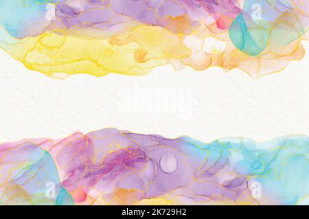 watercolor alcohol ink background vector design illustration Stock Vector