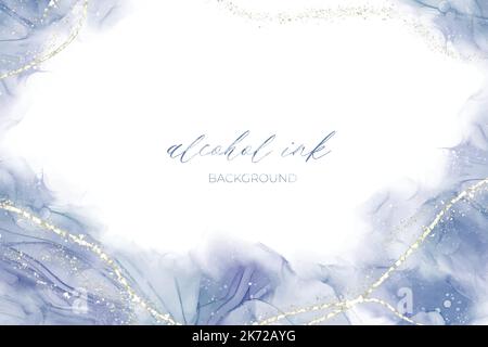 watercolor alcohol ink background vector design illustration Stock Vector