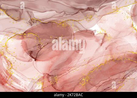 watercolor alcohol ink background vector design illustration Stock Vector