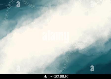 watercolor abstract blue background vector design illustration Stock Vector