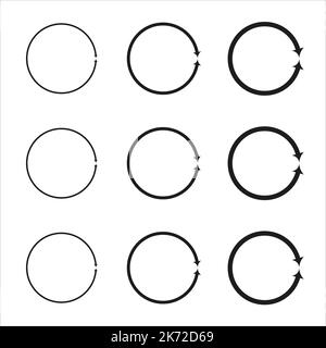 Hand drawn circles sketch frame set. Vector grunge round shapes. Ideal for vintage label designs. Stock Vector