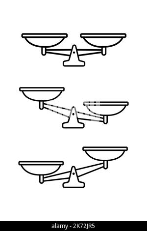 Scale Icon Vector Design Template Illustration Stock Vector