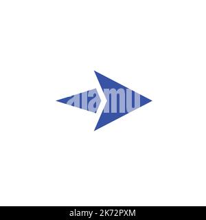 double sided arrow or cursor on white background. Stock Vector