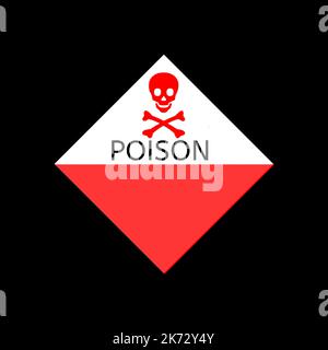 A Meaning Pesticides Position Warning Symbol Agriculture Toxic Label ...