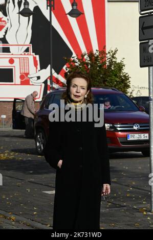 Sibylle Prinzessin von Preußen bei der Ankunft zur 3. Wittenberger Heimatgala im Festspielhaus. Wittenberge, 15.10.2022 Stock Photo