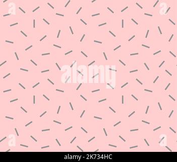 Modern fashion pattern made of random dashes, vector bold, punchy forms and colors that demand attention, ideal geometry, luxury fashion illustration Stock Vector