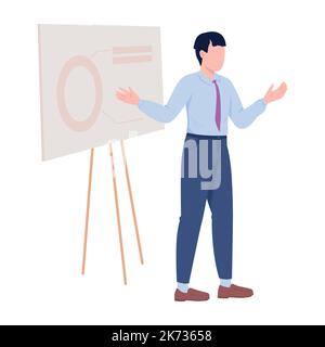 Speaker semi flat color vector character Stock Vector