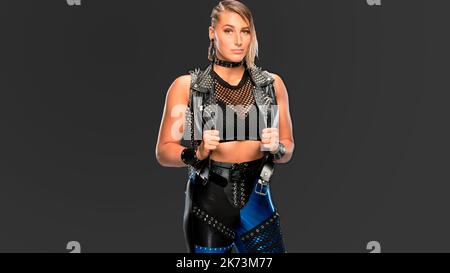 WWE star Rhea Ripley Stock Photo