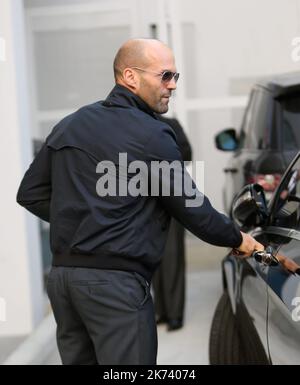 LOS ANGELES 08/12/2016 Jason Statham at Tom Ford store in Beverly Hills ...