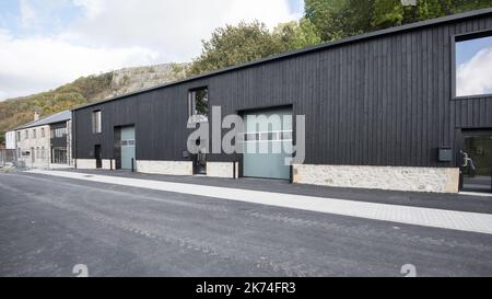 Purpose-built Dales Enterprise Centre at Langcliffe quarry Hoffmann Kiln site. Offers facilities for new, early stage or growing business.. Stock Photo