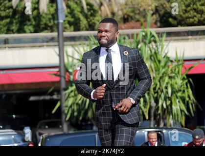 Curtis Jackson arriving at Monte Carlo, 57th Festival of Television. Photocall 'Power' Stock Photo