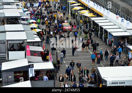 A general view of the departure village   Running from Saturday July 1st to Sunday July 23rd 2017, the 104th Tour de France is  made up of 21 stages and cover a total distance of 3,540 kilometres. Stock Photo