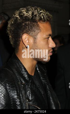 Brazilian Princess — neymarchive: Neymar at the Balmain Fashion Show in