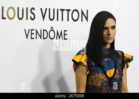 Jennifer Connelly is seen at the Grand Opening of the Louis Vuitton Vendome Shop during the Paris Fashion Week in Paris, France on October the 02 of 2017 Stock Photo