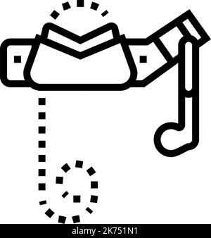 chain vice line icon vector illustration Stock Vector Image & Art - Alamy