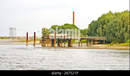 Panoramic of Nimege, Holland, Netherlands, Europe Stock Photo