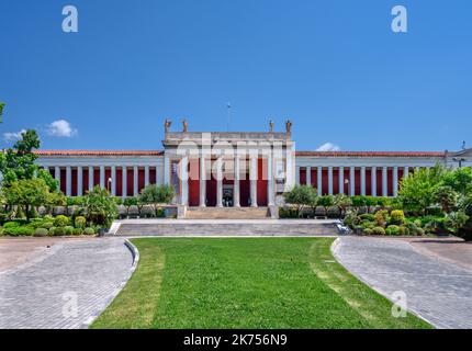 Exterior of the National Archaeological Museum, Athens, Greece Stock Photo