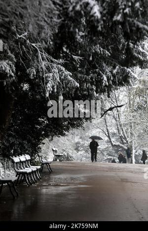 Snowfall and freezing temperatures led to travel disruption across