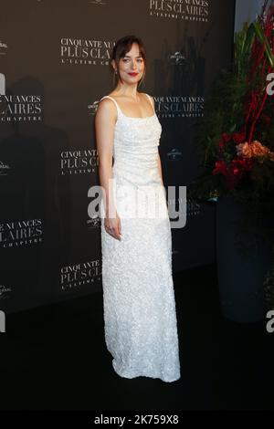 Dakota Johnson attends the 'Fifty Shades Freed - 50 Nuances Plus Clair