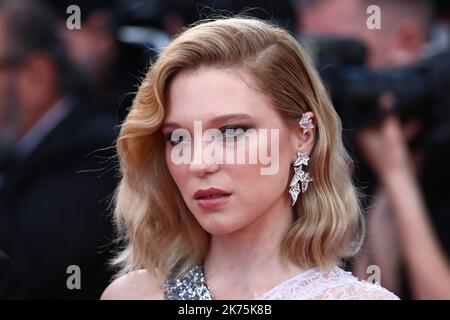 ©Pierre Teyssot/MAXPPP ; Opening ceremony of the 71st edition of the Cannes Film Festival in Cannes, on May 8, 2018;  Lea Seydoux, French actress. attending the Everybody Knows premiere during the 71st Cannes Film Festival Stock Photo