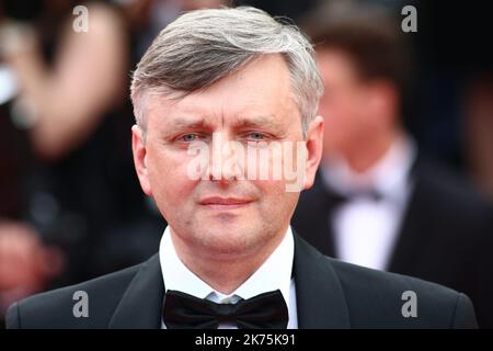 ©Pierre Teyssot/MAXPPP ; Opening ceremony of the 71st edition of the Cannes Film Festival in Cannes, on May 8, 2018;  Ukrainian director Sergei Loznitsa. attending the Everybody Knows premiere during the 71st Cannes Film Festival Stock Photo