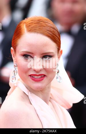 ©Pierre Teyssot/MAXPPP ; Opening ceremony of the 71st edition of the Cannes Film Festival in Cannes, on May 8, 2018;  German model Barbara Meier attending the Everybody Knows premiere during the 71st Cannes Film Festival Stock Photo