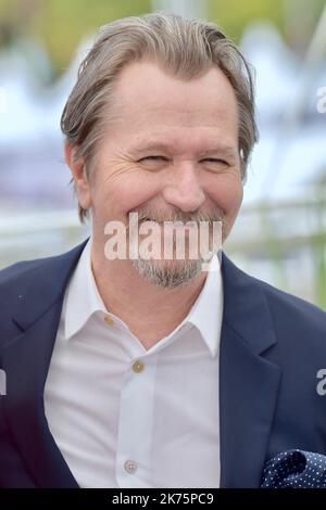 Gary Oldman attends the photocall for Rendez-Vous With Gary Oldman during the 71st annual Cannes Film Festival at Palais des Festivals on May 17, 2018 in Cannes, France. Stock Photo