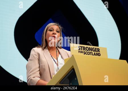 SNP Conference 2022, Aberdeen. Speech by Kaukab Stewart MSP for Glasgow Kelvin Stock Photo