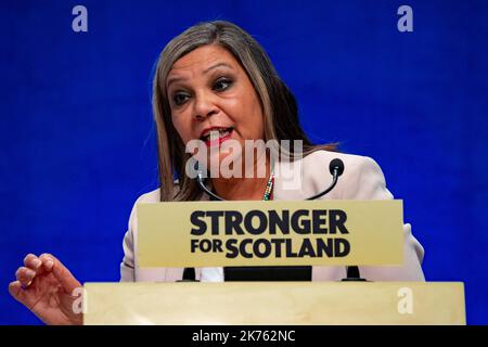 SNP Conference 2022, Aberdeen. Speech by Kaukab Stewart MSP for Glasgow Kelvin Stock Photo