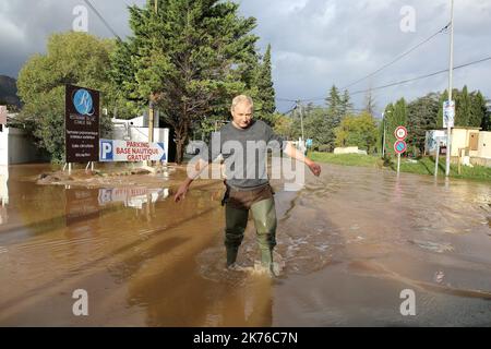 Violent rainfalls and floods in Roquebrune-sur-Argens south eastern ...