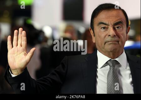 Carlos Ghosn (aka Bichara) - Chairman and CEO of the Renault group since 2005, he is also Chairman of the Board and former CEO of the Japanese Nissan Group since April 2017. Stock Photo