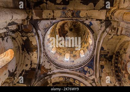 ANI, TURKEY - JULY 18, 2019: Interior of the Church of St Gregory of Tigran Honents in the ancient city Ani, Turkey Stock Photo