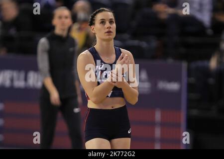 Ninon Guillon - Romarin of France Pole Vault Qualifying during the European Athletics Indoor Championships Glasgow 2019 on March 2, 2019 at the Emirates Arena in Glasgow, Scotland - Photo Laurent Lairys /MAXPPP Stock Photo