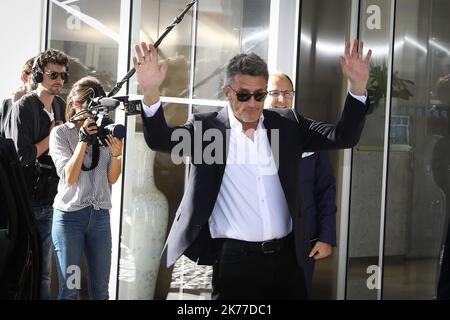 Polish director and member of the Feature Film Jury, Pawel Pawlikowski arrives on May 13, 2019 at the Hotel Martinez on the eve of the opening of the 72nd edition of the Cannes Film Festival in Cannes, southern France.  Stock Photo