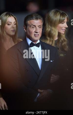 Actor Sylvester Stallone attends the screening of Rambo - First Blood during the 72nd annual Cannes Film Festival on May 24, 2019 in Cannes, France. Stock Photo