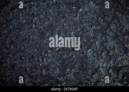 Texture of ice crystals on a black background Stock Photo