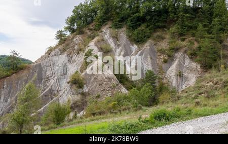 rock outrcrops and glacial formations, gorges and canyons in mountains, Spain Stock Photo