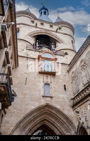 The Big Bell in Bordeaux in Gironde, New Aquitaine, France Stock Photo