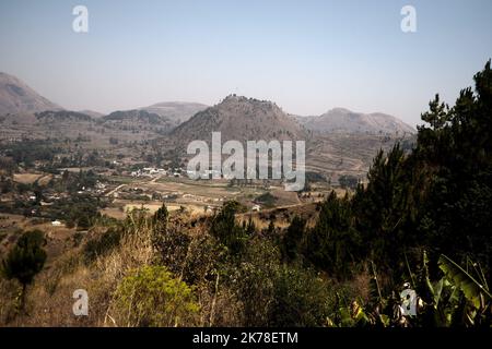 ©Arnaud De Grave / Le Pictorium/MAXPPP - Arnaud De Grave / Le Pictorium - 08/10/2016  -  Madagascar / Itasy  -  Paysage de l'Itasy.  / 08/10/2016  -  Madagascar / Itasy  -  Landscape from the Itasy region. Stock Photo