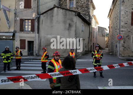 Earthquake in Teil, eastern France, : 5,4 on Richter scale Stock Photo