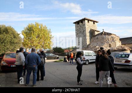 Earthquake in Teil, eastern France, : 5,4 on Richter scale Stock Photo