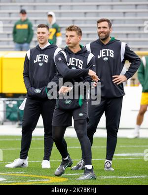 Green Bay, Wisconsin, USA. 16th Oct, 2022. the NFL football game between the New York Jets and the Green Bay Packers at Lambeau Field in Green Bay, Wisconsin. Darren Lee/CSM/Alamy Live News Stock Photo