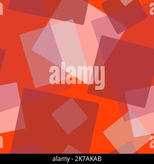 Abstract seamless pattern of randomly arranged overlapping transparent rectangles,squares of various tones on motley background.Layering effect.For fa Stock Photo