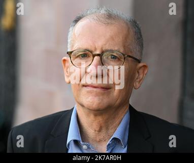 17 October 2022, Hesse, Frankfurt/Main: The author Jan Faktor comes to the award ceremony of the German Book Prize 2022 in Frankfurt Römer Photo: Arne Dedert/dpa Stock Photo