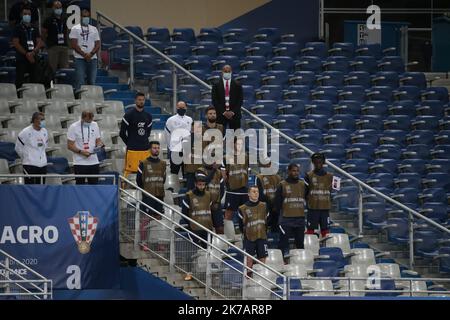 ©PHOTOPQR/LE PARISIEN/Olivier Lejeune ; SAINT DENIS ; 08/09/2020 ; FRANCE / CROATIE / LIGUE DES NATIONS STADE DE FRANCE 08/09/2020; SAINT DENIS 08.09.2020 sport - football, UEFA, League of Nations, Stade de France, group C, second day, FRANCE CROATIA Stock Photo