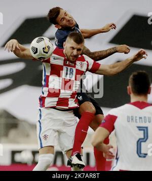 ©PHOTOPQR/LE PARISIEN/Olivier Lejeune ; SAINT DENIS ; 08/09/2020 ; FRANCE / CROATIE / LIGUE DES NATIONS STADE DE FRANCE 08/09/2020; SAINT DENIS 08.09.2020 sport - football, UEFA, League of Nations, Stade de France, group C, second day, FRANCE CROATIA Stock Photo