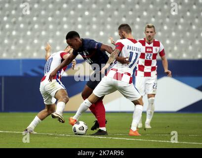 ©PHOTOPQR/LE PARISIEN/Olivier Lejeune ; SAINT DENIS ; 08/09/2020 ; FRANCE / CROATIE / LIGUE DES NATIONS MARTIAL STADE DE FRANCE 08/09/2020; SAINT DENIS 08.09.2020 sport - football, UEFA, League of Nations, Stade de France, group C, second day, FRANCE CROATIA  Stock Photo