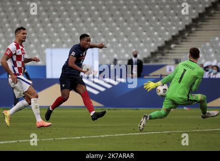 ©PHOTOPQR/LE PARISIEN/Olivier Lejeune ; SAINT DENIS ; 08/09/2020 ; FRANCE / CROATIE / LIGUE DES NATIONS MARTIAL STADE DE FRANCE 08/09/2020; SAINT DENIS 08.09.2020 sport - football, UEFA, League of Nations, Stade de France, group C, second day, FRANCE CROATIA  Stock Photo